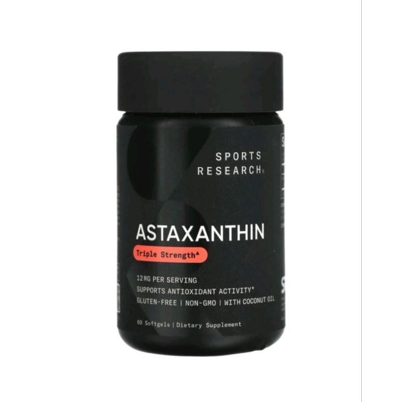 Sport Research Astaxanthine Triple Strength 12mg 60 softgels
