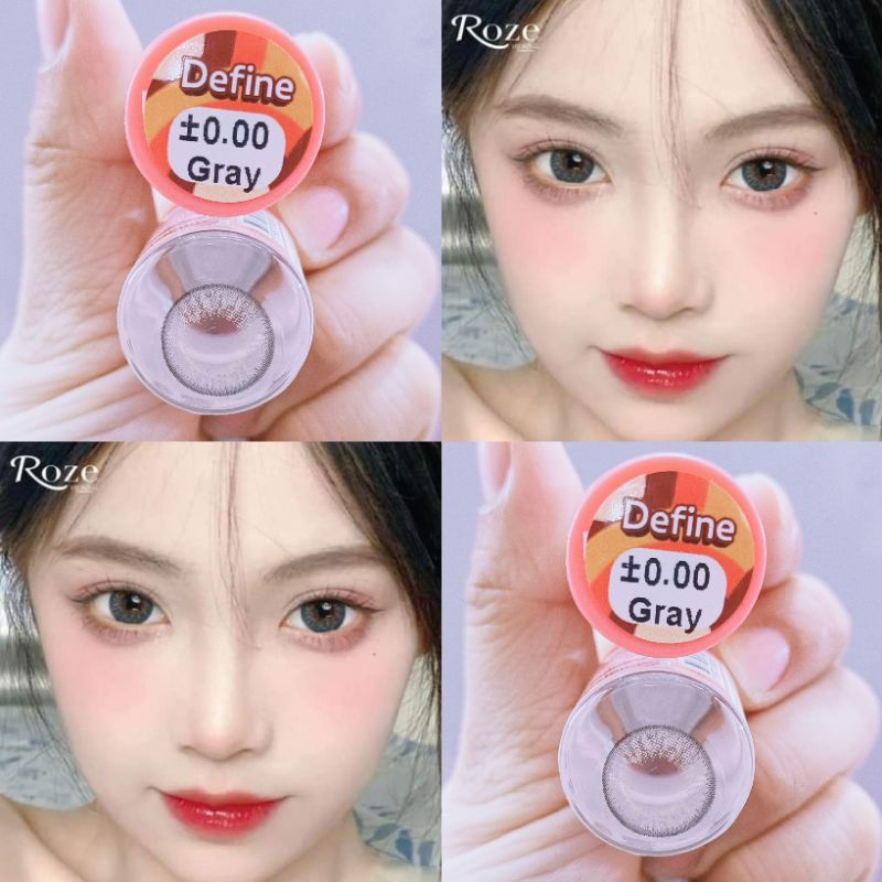 คอนแทคเลนส์ Hydrogel ขนาดบิ๊กอาย ใหญ่มาก รุ่น define เทา