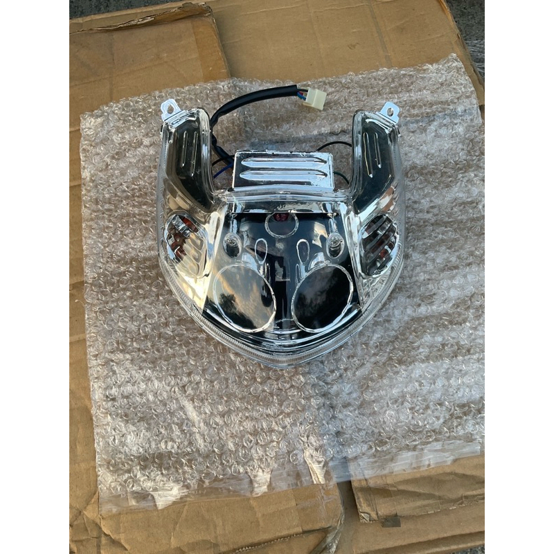 นูโวmx ฝา ใส ชุดไฟท้าย NOUVO-MX เพชร (ใสล้วน) พร้อมขั้วหลอด