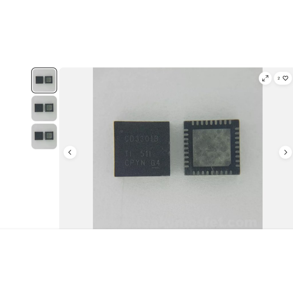 IC ชาร์จ 100% New CD3301BRHHR CD3301B QFN-36 Chipset