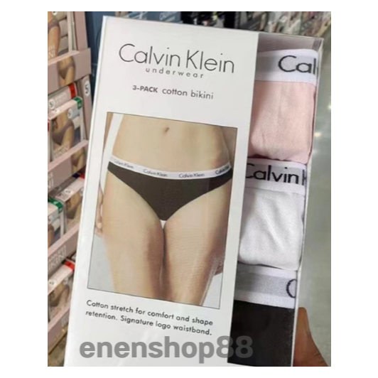 กางเกงชั้นในผู้หญิง CK Modern Cotton Hipster แบรนด์แท้ 100% สวมใส่สบาย ระบายอากาศได้ดี 3-Pack