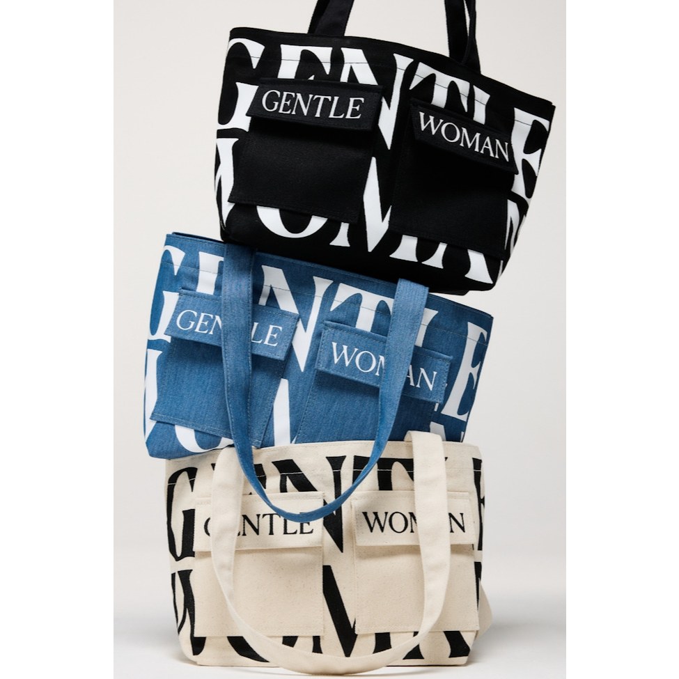 CHUJUBBY [ใช้โค้ด 20%]🔥(แถมถุงกระดาษแบรน)  กระเป๋า Logo mini Tote GENTLEWOMAN TOTE