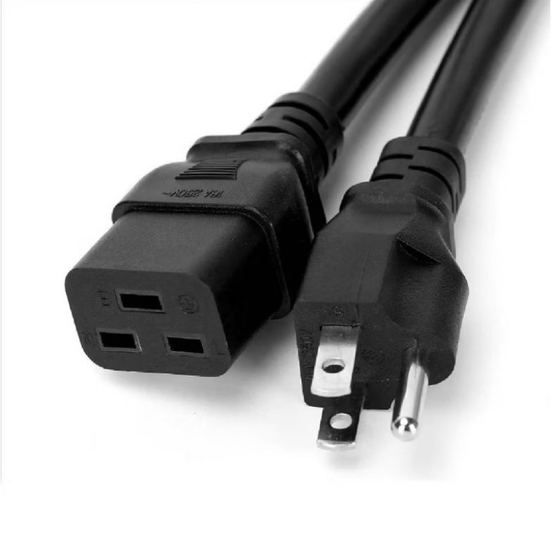 สายปลั๊ก C19 สำหรับ ASIC/UPS/PDU ขนาด 13AWG 14AWG ยาว 1.8 เมตร