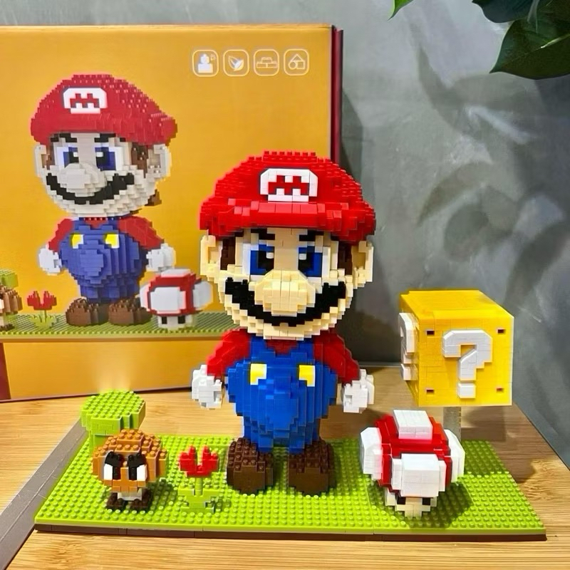 พร้อมส่ง🇹🇭 blocks mario บล็อค ตัวต่อ โยชิ นาโนบล็อก เลโก้ มาริโอ้ กระดูก ตัว ต่อ น่ารัก bricks ของตั
