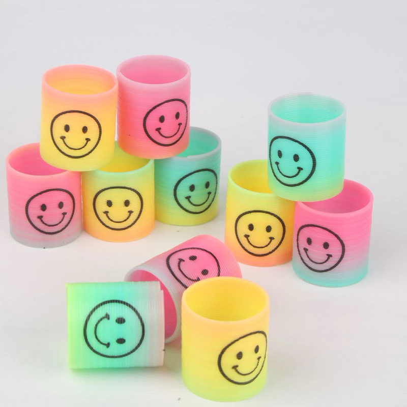 🔥【ถูกที่สุด】🔥 สปริงสายรุ้ง สปริงเด้งดึ๋ง สปริงสีรุ้ง ของเล่นเด็ก ของเล่น ของแจก ของแถม รูปหน้ายิ้ม