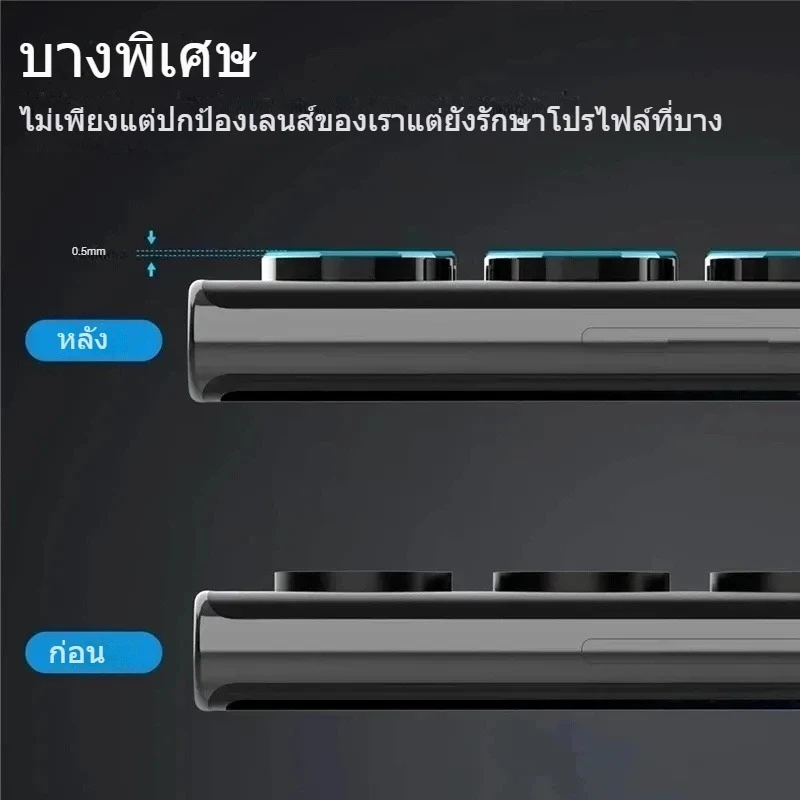 รุ่นใหม่ ฟิล์มกระจก กันรอย เลนส์กล้อง สำหรับ ไอโฟน iPhone 16 15 Pro 14 Pro Max 14Plus 13 Pro 12 Mini 11 เลนส์กล้องไอโฟ thumbnail 8