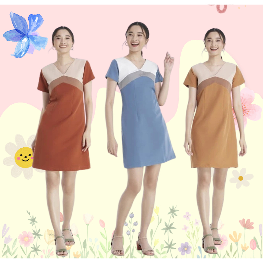 Jelly Dressing /waffle dress เดรส ทำงาน เดรสผู้หญิง B022