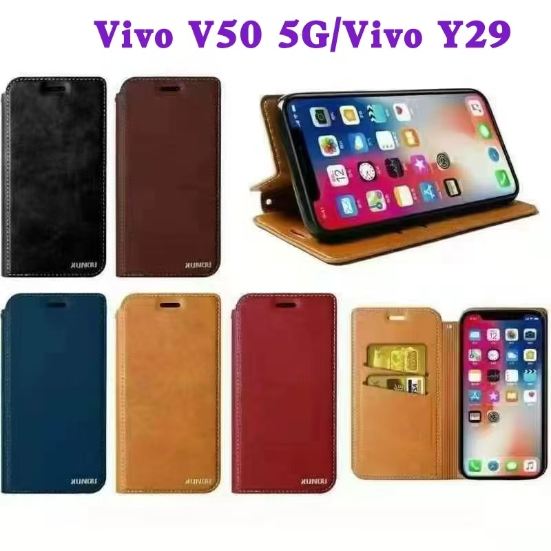 Vivo V50 Lite/Y04/Y29s 5G/Vivo Y39 5G(ส่งในไทย)เคสฝาพับVivo V50 5G/Vivo Y29เคสกระเป๋าเปิดปิดแบบแม่เห