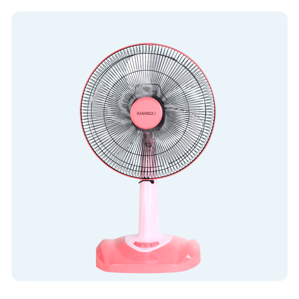 Sanshiro FT-010 พัดลมตั้งโต๊ะ 16 นิ้ว ปรับแรงลมได้ 3 ระดับ Low Medium High BY Direct