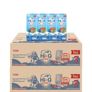 2 ลัง UHT Hi-Q สูตร3และสูตร4 ยูเอชที ไฮคิว พรีไบโอโพรเทก มกล่องรสจืด สูตร3 และสูตร4