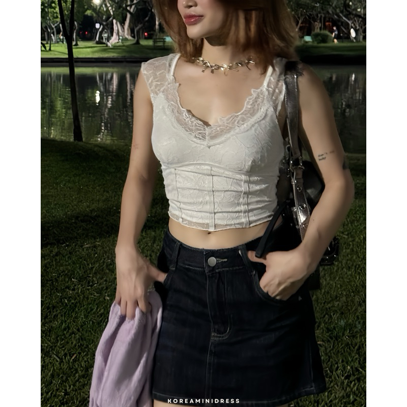 CLEARANCE  ไม่เข้าเพิ่ม M หมด DARK BLUE   | BABY SKIRTกระโปรงยีนส์ :KOREAMINIDRESS |เก็บโค้ดหน้าร้าน ลด30% เหลือ 2xx. ราคา ถูกที่สุด ดีลบีเคเค แกลเลอรีภาพที่ 7