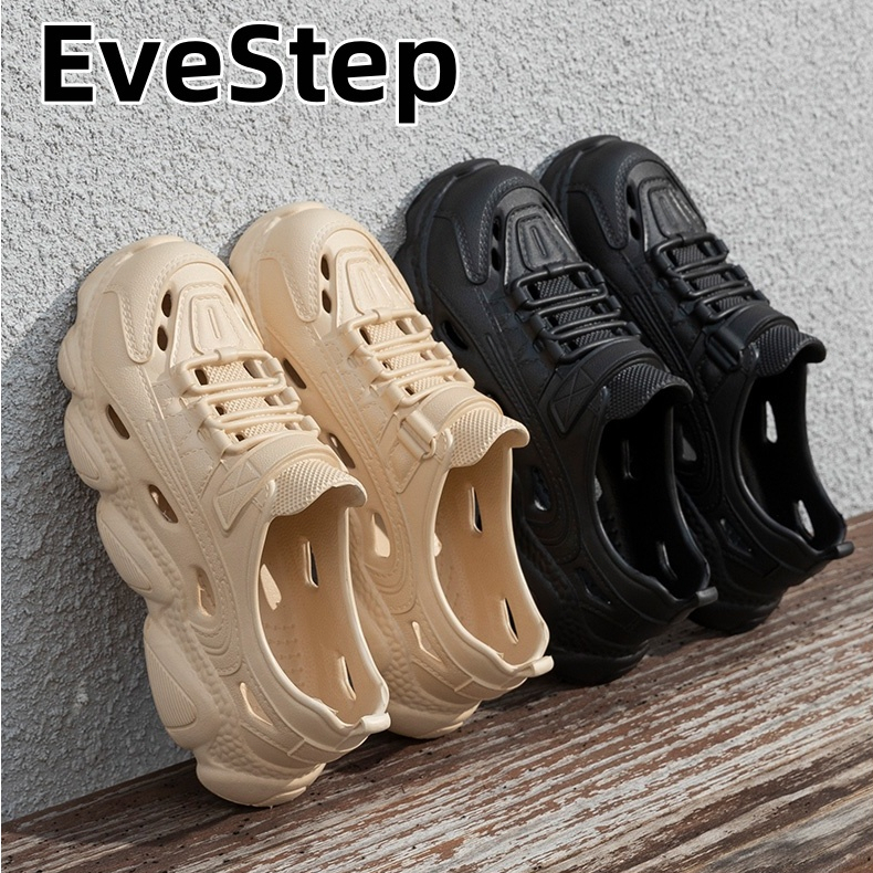 EveStep รองเท้าแตะผู้ชาย รองเท้านิ่ม วัสดุ EVA ตาข่ายระบายอากาศ สวมใส่สบาย เหมาะสำหรับใส่กลางแจ้ง