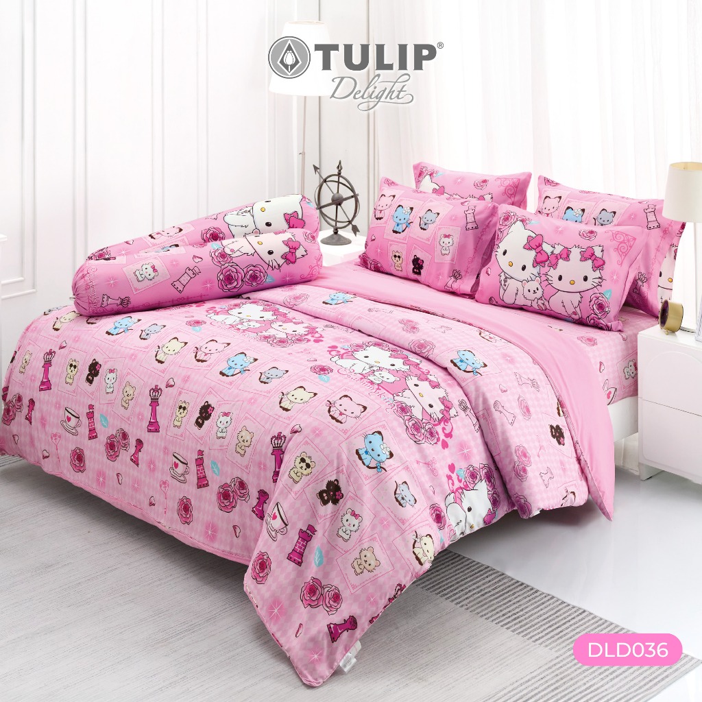 TULIP Delight Charmmy Kitty DLD036 ชาร์มมี่คิตตี้ ลิขสิทธิ์แท้ Sanrio ซานริโอ ชุดผ้าปูที่นอน ผ้านวม พิมพ์ดิจิตอล