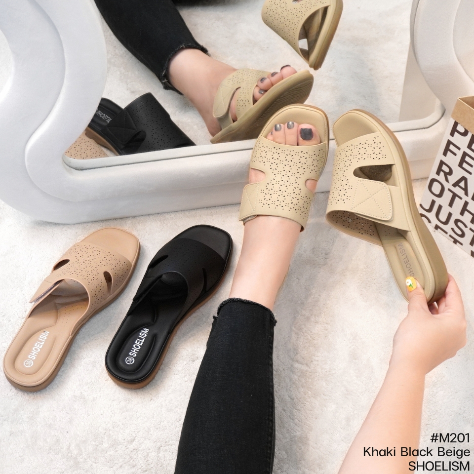 M201 #รองเท้าสุขภาพ ที่สวยและใส่สบายในคู่เดียว! ดีไซน์ฉลุลายเก๋ๆ  SHOELISM