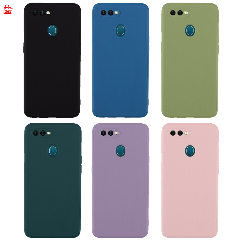 เคส สำหรับ OPPO A12 A5s F9 A7 CPH1909 CPH2083 เคสซิลิโคนนิ่ม สีพื้น กันกล้อง TPU บาง