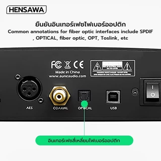 HENSAWA สาย Digital Optical Audio สายสัญญาณเสียง TOSLINK รองรับ S/PDIF, ADAT รุ่น AD112
