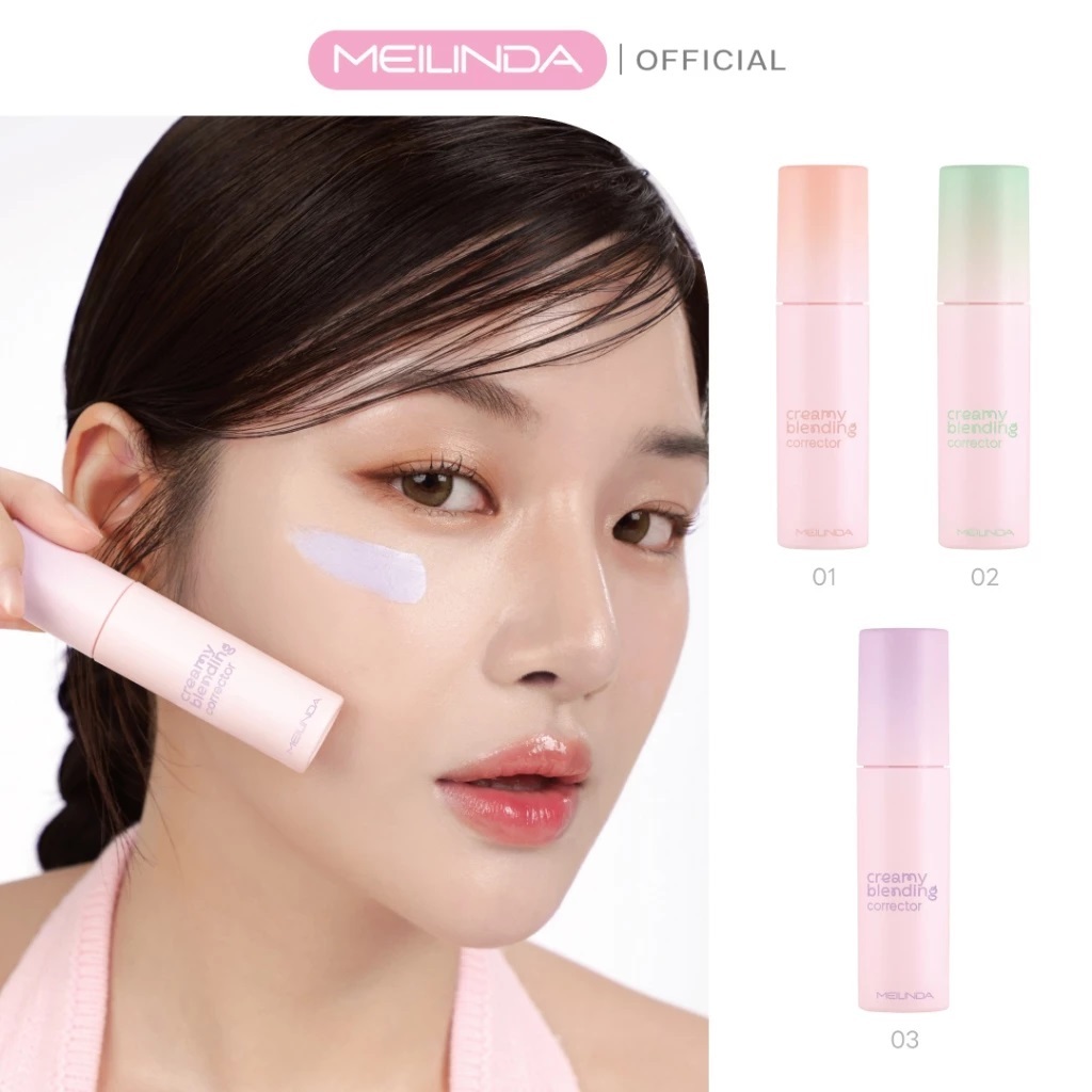 มีแบบซองด้วย MEILINDA Creamy Blending Corrector (MC8019) คอเรคเตอร์เนื้อสัมผัสครีมมี่เนียนนุ่ม ปกปิดแบบ full-coverage
