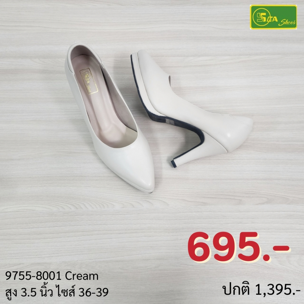 SEA Shoes(ซีชูส์) 9755-001 รองเท้าคัทชูส้นสูง ใส่ทำงาน