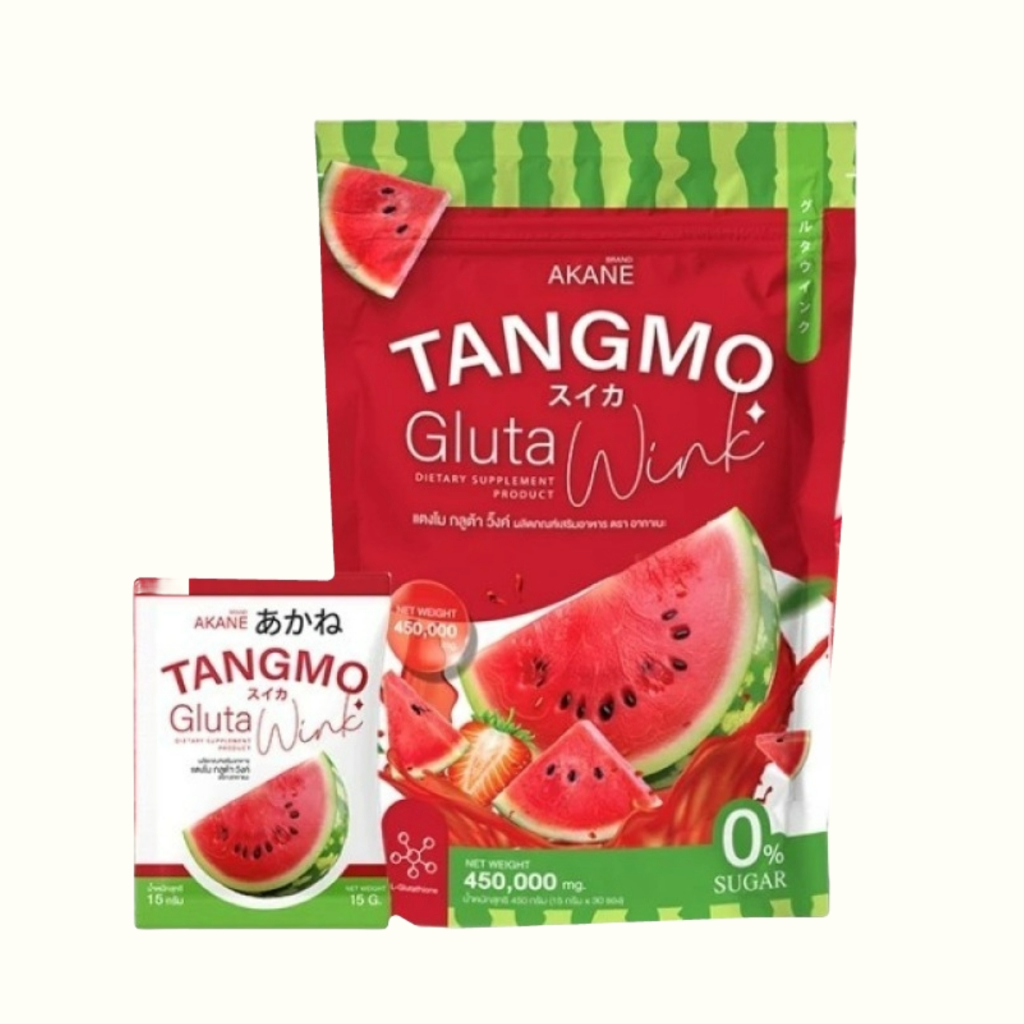 Akane Tangmo Gluta Wink อากาเนะ แตงโมกลูต้าวิงค์  1 ถุง บรรจุ 30 ซอง