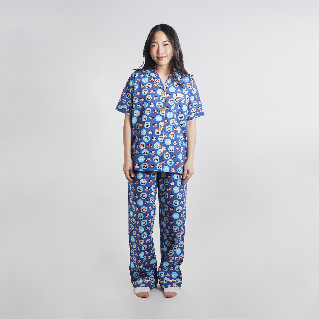 2025 PAUL FRANK ชุดนอนกางเกงขายาว CLASSIC JULIUS สวมใส่สบายไม่ระคายผิว Unisex ใส่ได้ทั้งชายและหญิง สี Blue