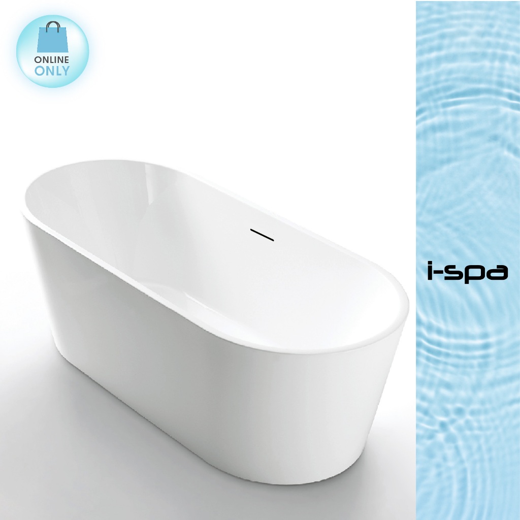 I-SPA อ่างอาบน้ำ แบบลอยตัว รุ่น CEL1700 แบบไร้รอยต่อ ขนาด W80xL170xD48xH60 Cm. สีขาว (I-CEL01)