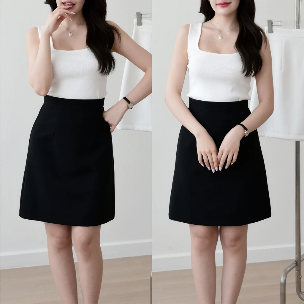 กระโปรงทรงเอ กระโปรงทำงาน กระโปรงทรงสวย รุ่น Runway Skirt (ทรงเอ)