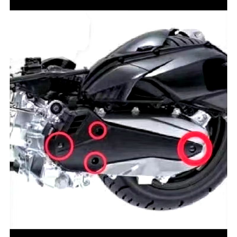 น๊อตฝาแคร้งด้านนอก PCX 160ร่องลึก =(ชุด 4 ตัว) (6x15=1 +6x20= 3)