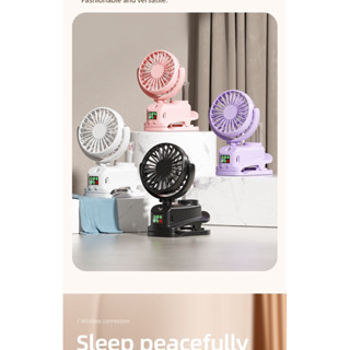 พัดลมรุ่นใหม่ มีไอน้ำในตัวตั้งได้หนีบได้ หมุนได้ 360 องศา มี…