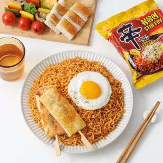 [ EXP 04/02/2027 ]Nongshim ramyun Stir Fry Cheese บะหมี่กึ่งสำเร็จรูป นงชิมสเทอร์ไฟร์ชีส