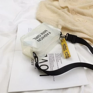 TB21 พร้อมส่งจากไทย กระเป๋าสี่เหลี่ยมเล็กใสพลาสติก กระเป๋าใส่เหรียญ กันน้ำได