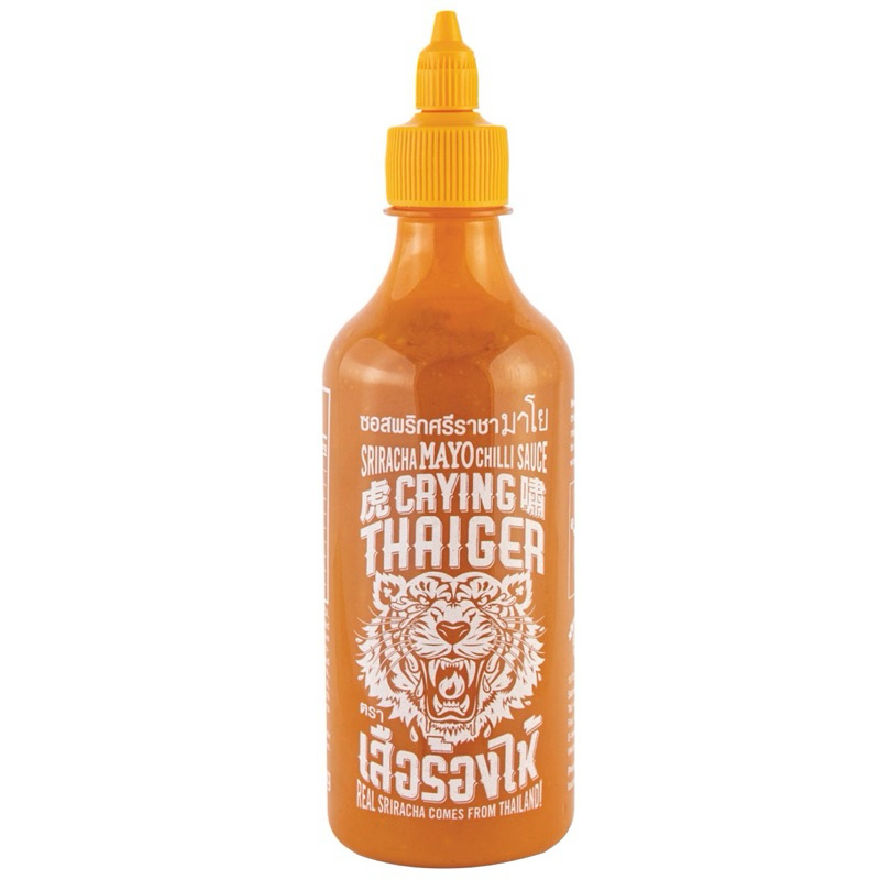 🌶️🔥ซอสพริกศรีราชามาโย ตราเสือร้องไห้ 493 กรัม Sriracha Chili Mayo Sauce Crying Thaiger Brand 493g