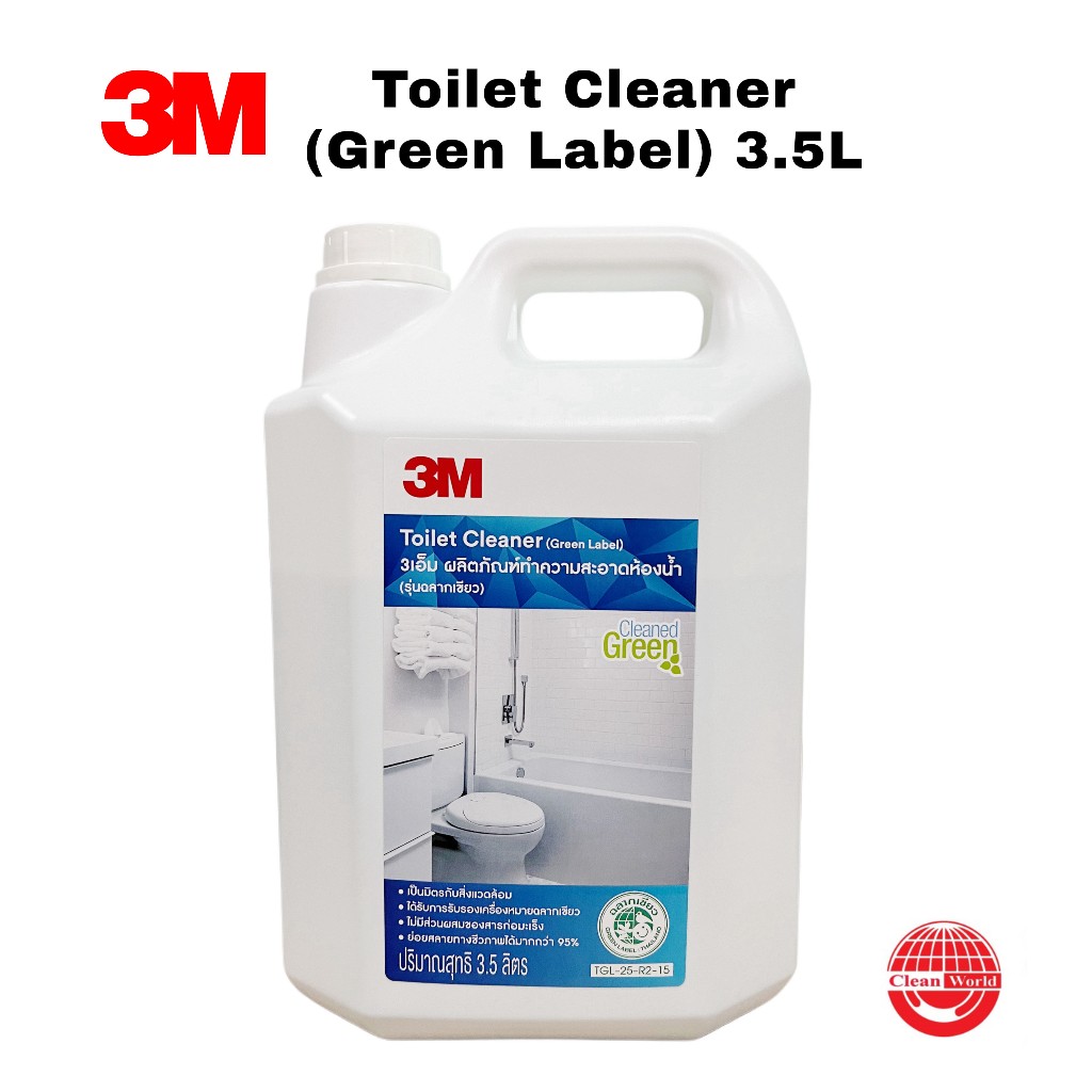 ผลิตภัณฑ์ทำความสะอาดห้องน้ำ 3Mฉลากเขียว 3M Toilet Cleaner (Green Label) 3.5L