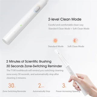 Xiaomi Mijia Sonic Electric Toothbrush T100 แปรงสีฟันอัตโนมัติ แปรงสีฟันไฟฟ้า ชารจ์USB กันน้ำIPX7