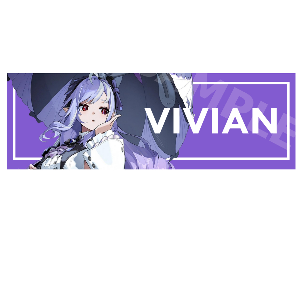 Vivian ZZZ สติ๊กเกอร์ 2 แผ่น Vivian Zenless Zone Zero Bumper Stickers