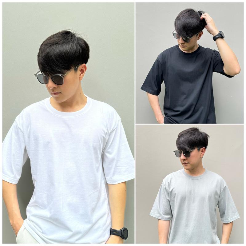 เสื้อยืด Oversized C20 Korean style อยู่ทรงยับยาก หนานุ่ม ผู้ชาย