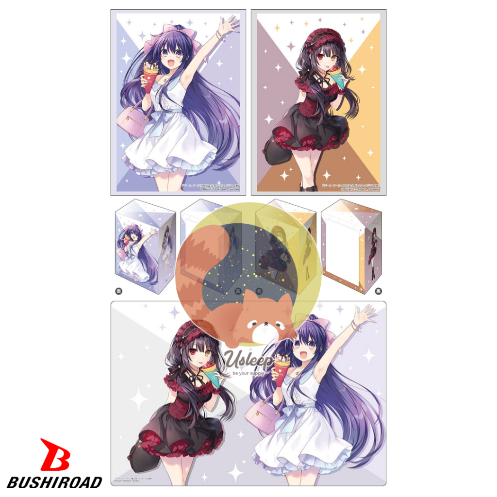 Bushiroad Sleeve & Deck Holder V3 & Rubber Mat V2 Fujimi Fantasia Bunko Date A Live : Tohka Yatogami, Kurumi Tokisaki ราคา ถูกที่สุด ดีลบีเคเค