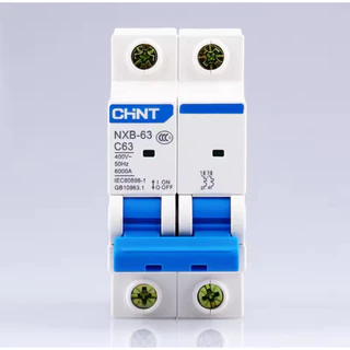 CHINT เบรกเกอร์ AC NXB-63 เซอร์กิตเบรกเกอร์ Circuit Breaker เบรกเกอร์ ลูกย่อย เบรกเกอร์ตัดไฟ แบบเกาะราง 1P 2P 3P 4P