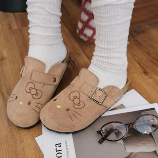 พร้อมส่ง (ของแท้ 100%) Sanrio x Hello Kitty รองเท้าแตะ
