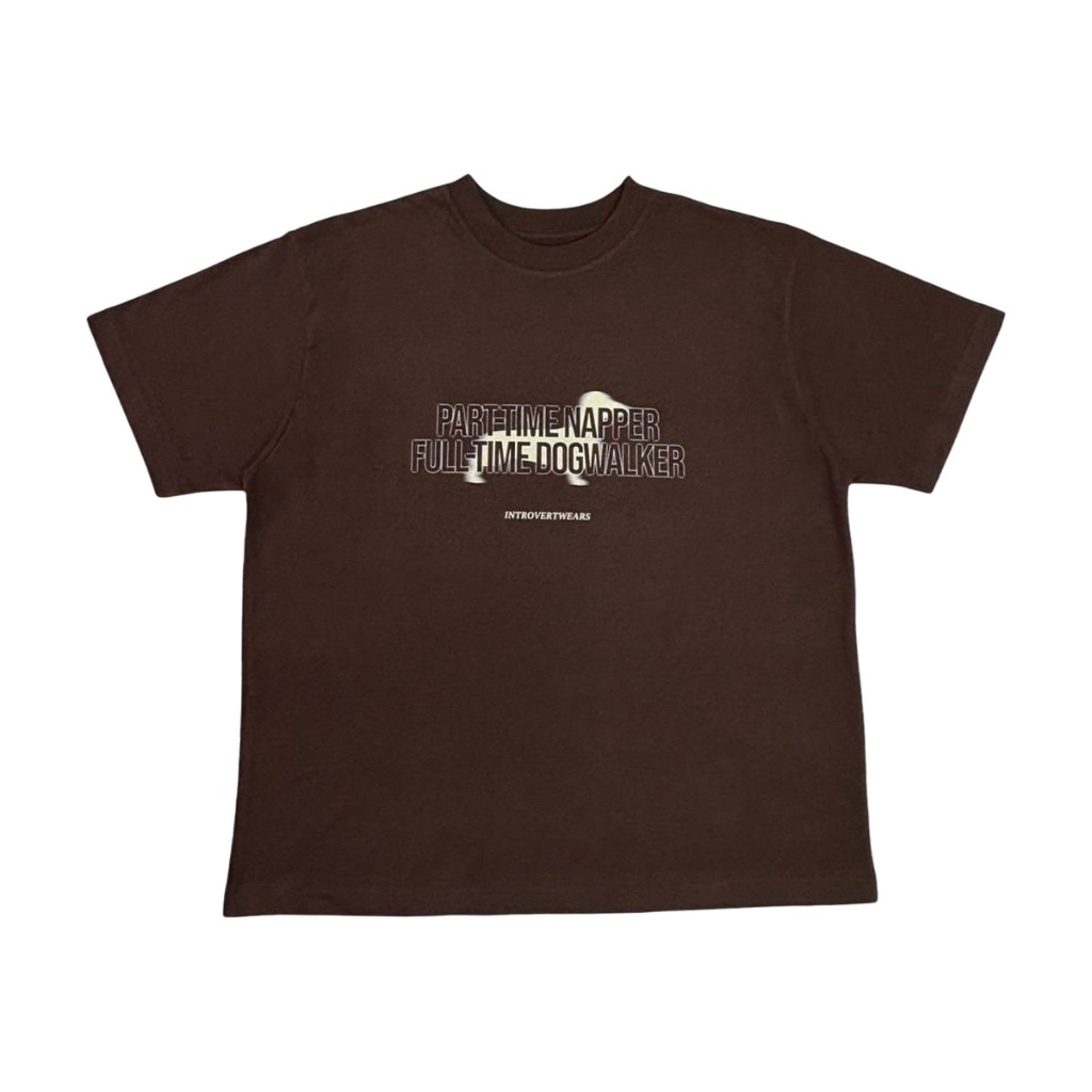 introvertwears | Dog Walker Tee (เสื้อยืดโอเวอร์ไซส์ ผ้านุ่มพิเศษ)