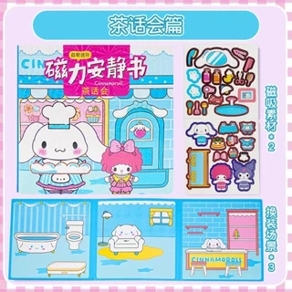 พร้อมส่ง🎈 หนังสือแม่เหล็ก รูปการ์ตูนอนิเมะ Pompompurin Kuromi น่ารัก ของเล่นบรรเทาความเครียด สําหรับเด็กผู้หญิง