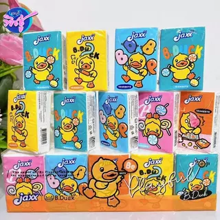 [เซท 10 แพค] Jaxx B. Duck แจ็กซ์ เป็ด กระดาษทิชชู่เช็ดหน้าพกพา หนา3ชั้น ห่อ10แผ่น