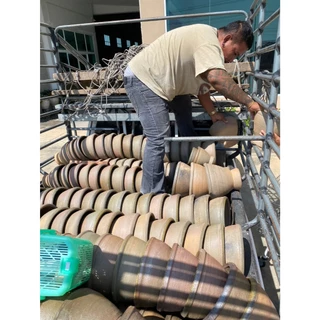 ครกส้มตำ [มีประกันแตก] ครกหินทราย ครกตำส้มตำ 6 7 8 9 10 11 นิ้ว ตำส้มตำ ตำน้ำจิ้ม