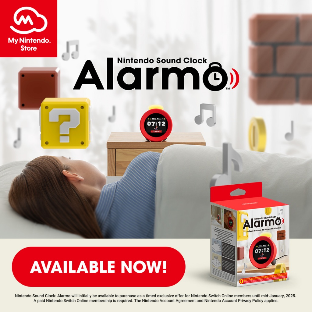 [+..••] พร้อมส่ง⏰ | NINTENDO SOUND CLOCK: ALARMO (Nintendo Switch™🎮)