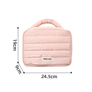 กระเป๋าใส่เครื่องสำอาง กระเป๋าแต่งหน้าแบบมีหูหิ้ว มีช่องแบ่ง [KSO-1B]