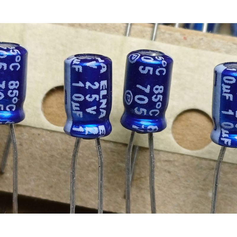 Elna RC3 10uf 25v ( ราคา10ตัว ) capacitor ตัวเก็บประจุ คาปาซิเตอร์
