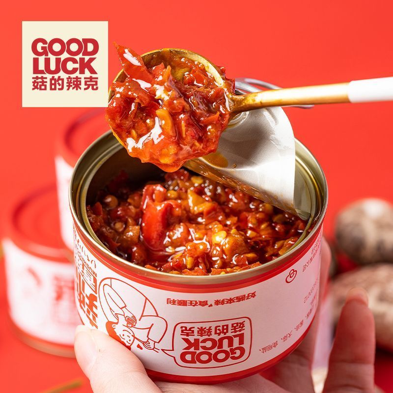 ♙น้ำพริกผสมบะหมี่ ข้าว เห็ด น้ำพริกสด 80กรัม/กระป๋อง*10กระป๋อง 3/6pcs