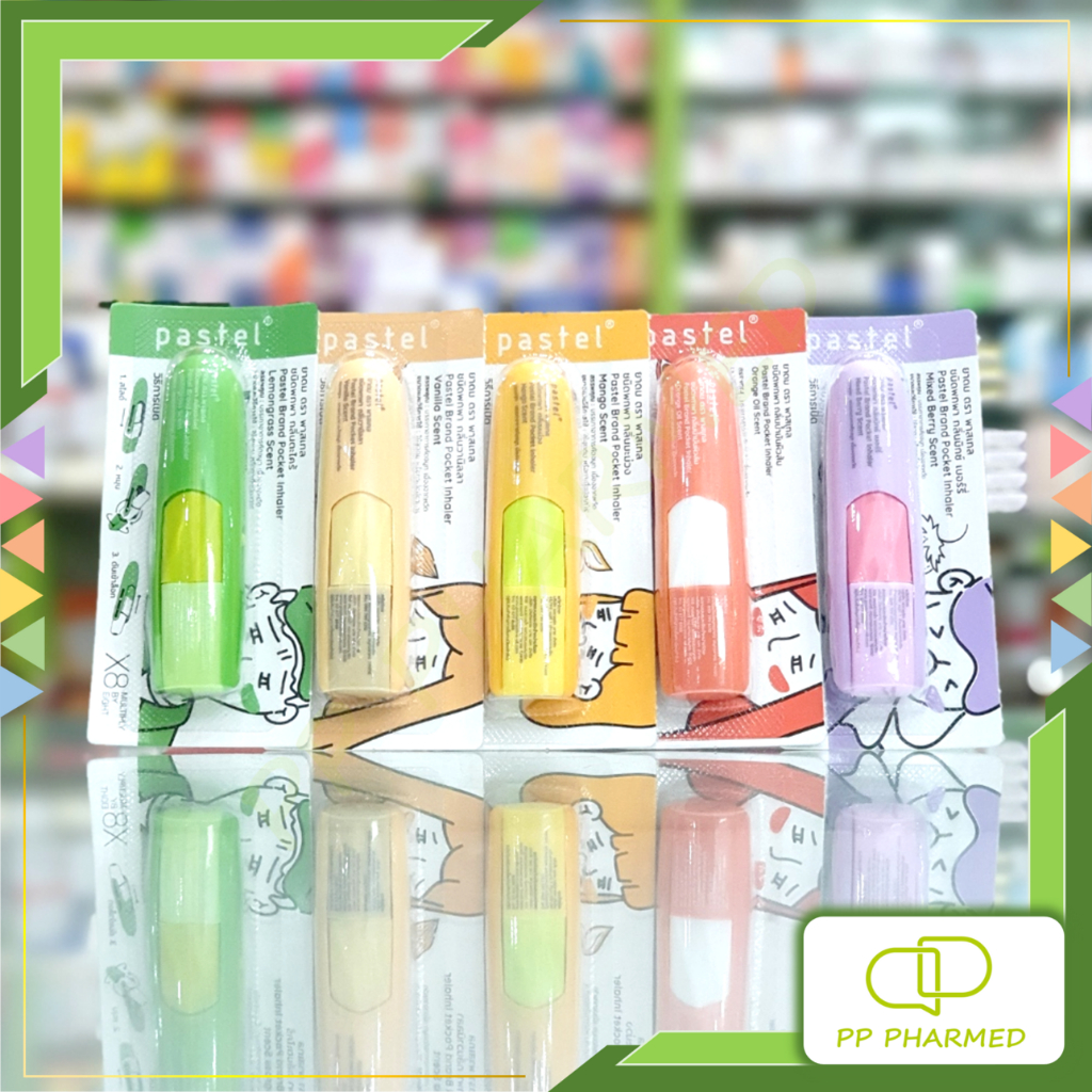 Pastel ยาดมพาสเทล กลิ่นผลไม้และสมุนไพร ​Pocket Inhaler Fruity 1.5ml