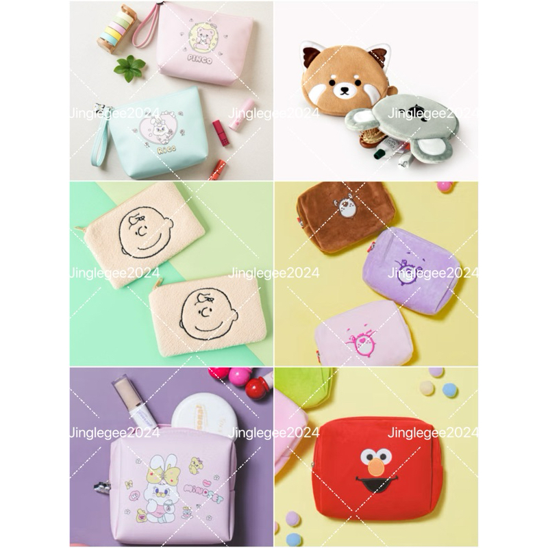 Daiso Korea กระเป๋าดินสอ ใส่ของ ใส่เครื่องสำอาง ใส่เหรียญจากไดโซะเกาหลี