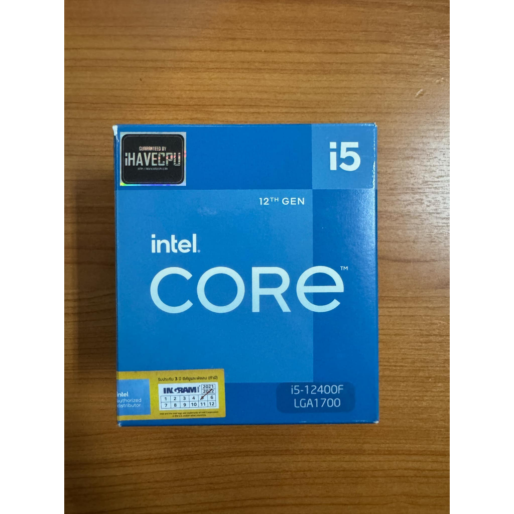 INTEL CORE I5-12400F 2.5 GHz [มือสอง]