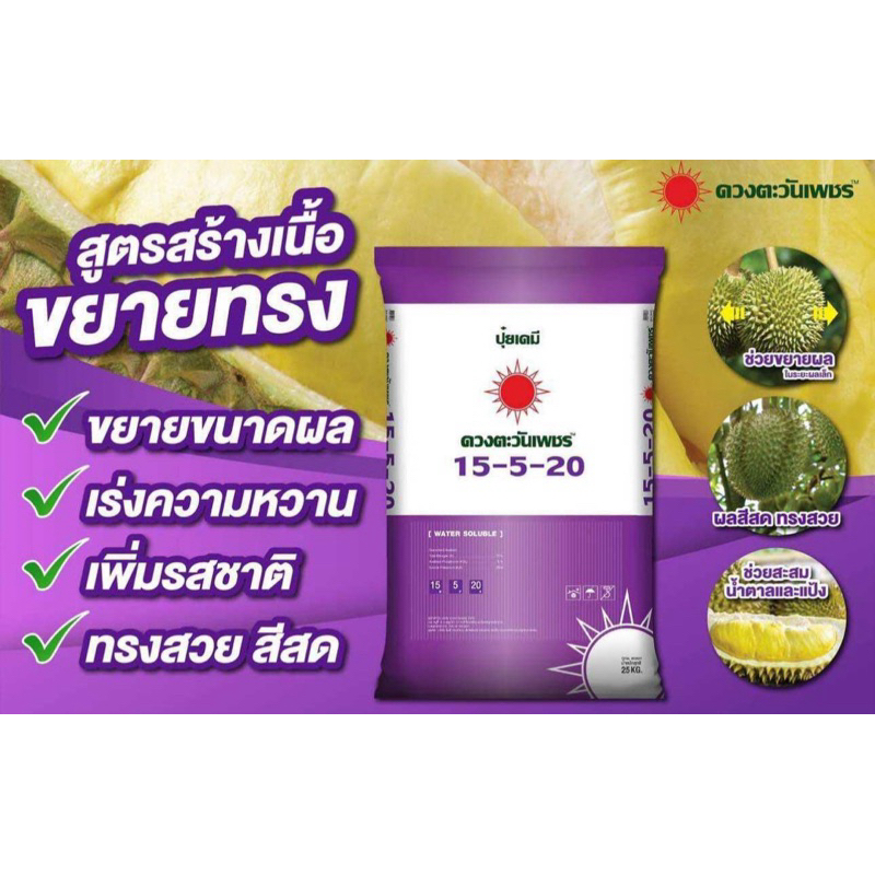 15-5-20 ดวงตะวันเพชร *แบ่งขาย 1 กิโล*